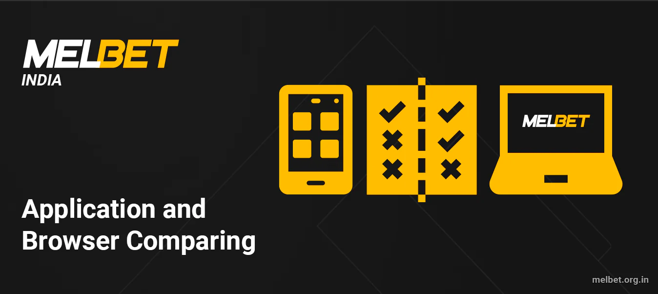 Melbet Application and Webpage Comparing