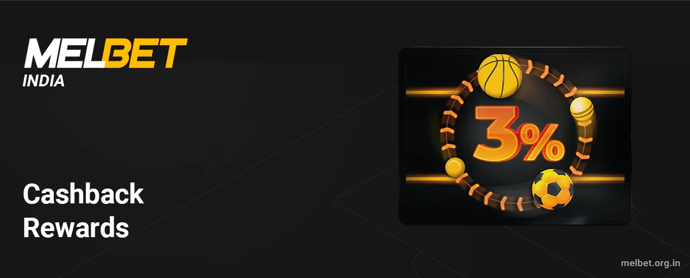 Melbet Cashback Rewards - return up to 3% of your loses on mondays