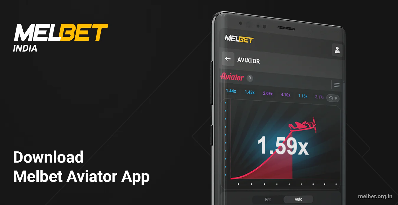 Melbet users from India can conveniently play Aviator from their Android or iOS Phones