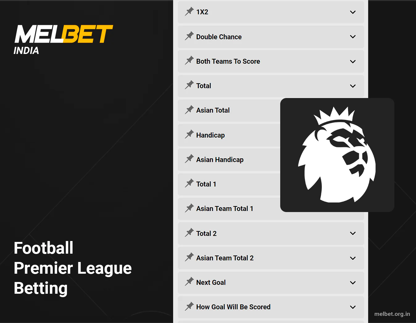 Melbet - Football English Premier League Betting