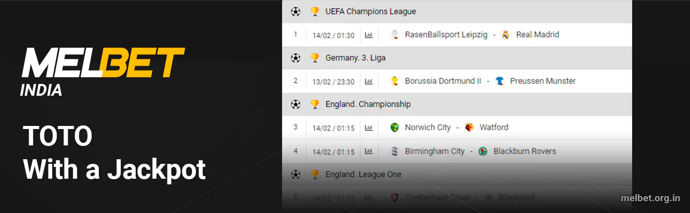 Melbet India - TOTO Sports Lottery