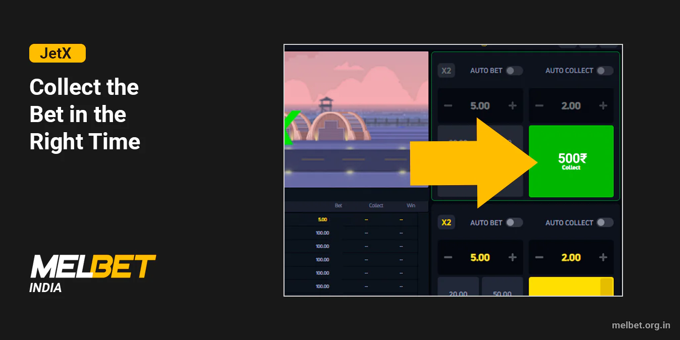 Wait until the game starts, and collect the bet before the plane crashes