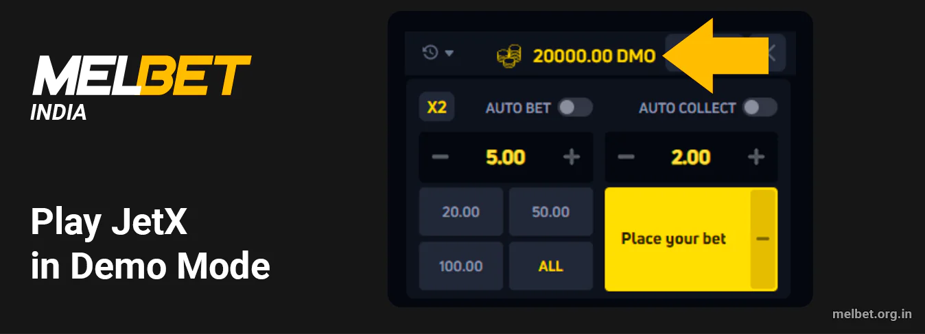 India Users Can Try Playing JetX in Demo Mode First and next switch to the real money game