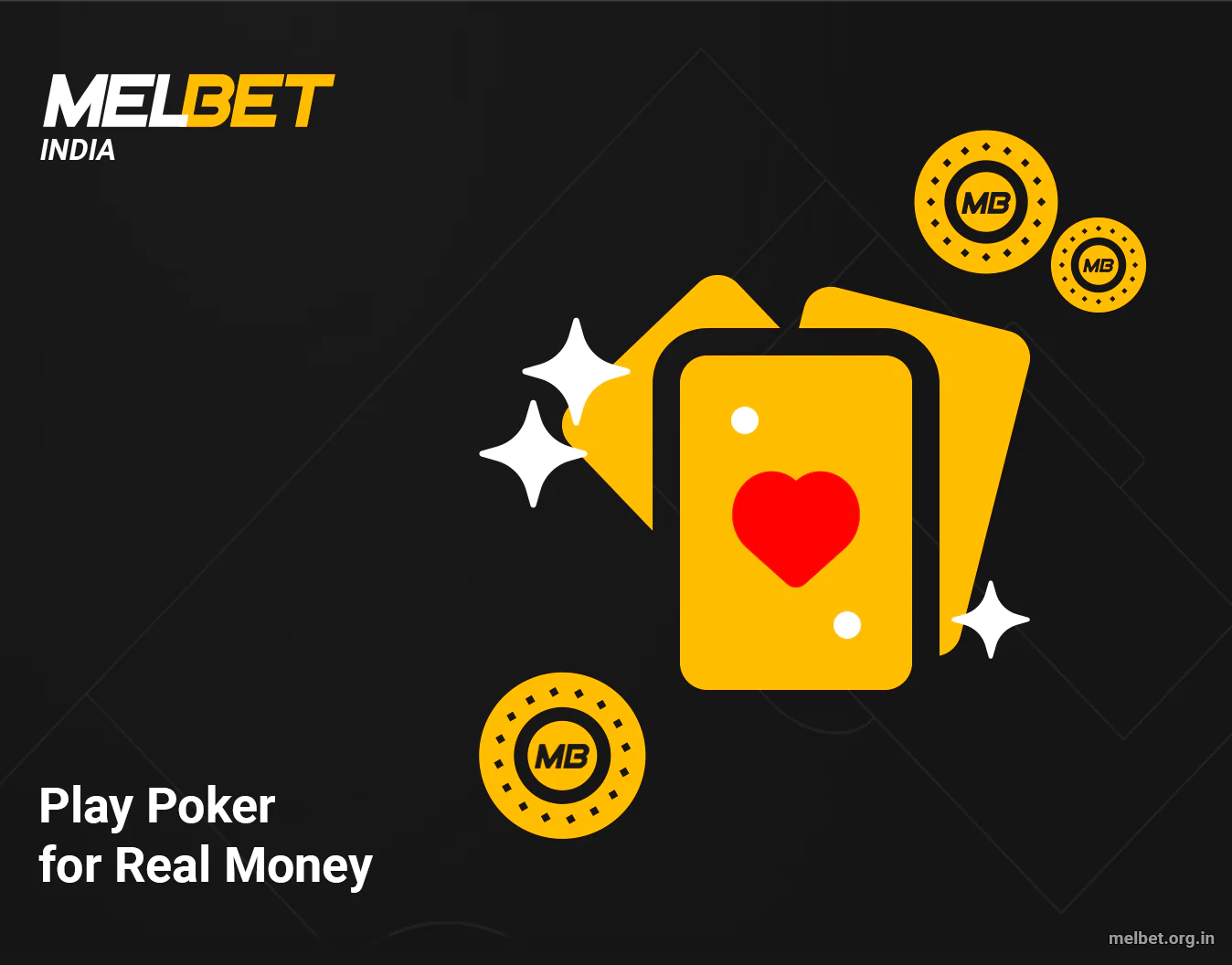 You can play poker at Melbet on real money